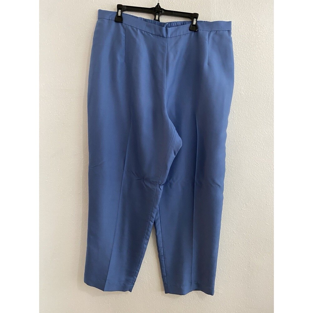 Adrianna Papell Woman Blue 100% Silk Pants W Lining 22W Untreated Spot J24